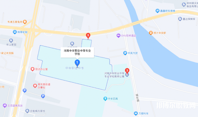 中牟縣職業(yè)中等專業(yè)學校地址，乘車路線