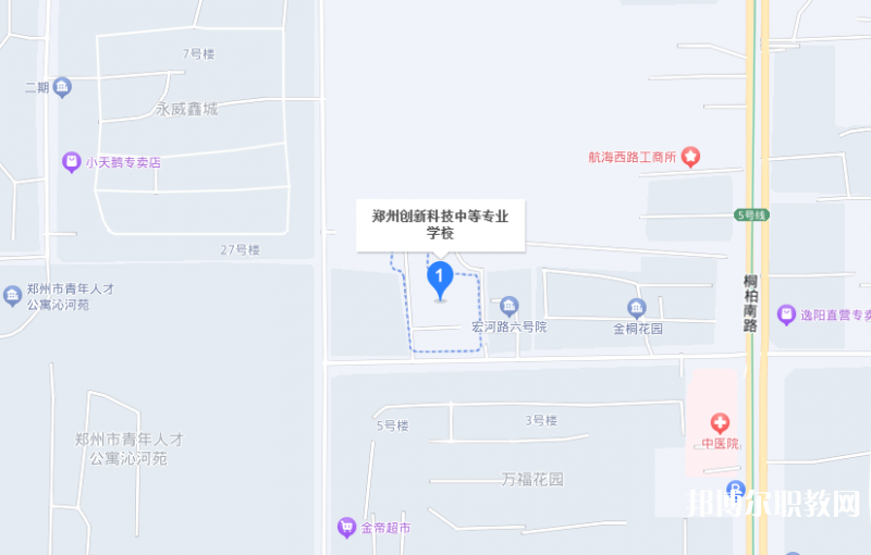 鄭州創(chuàng)新科技中等專業(yè)學(xué)校地址，乘車路線