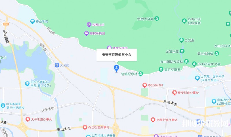 泰安市特殊教育中心地址，乘車路線