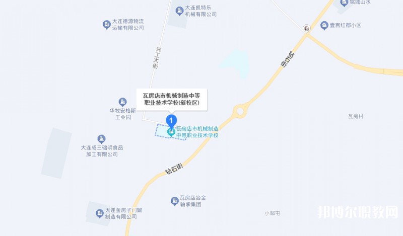 瓦房店市機(jī)械制造中等職業(yè)技術(shù)學(xué)校地址，乘車路線