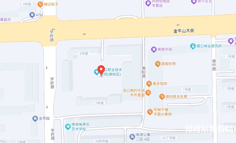 營口市信息技術學校地址，乘車路線