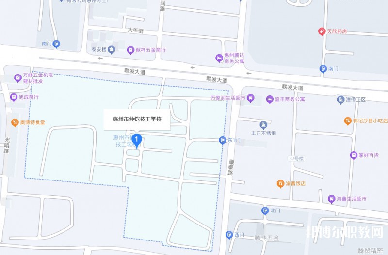 惠州市仲愷技工學(xué)校地址，乘車(chē)路線