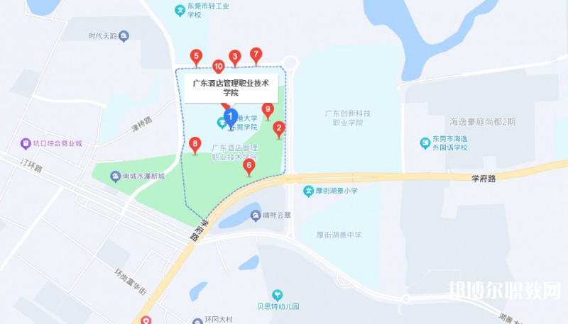 廣東酒店管理職業(yè)技術(shù)學(xué)院中職部地址，乘車路線