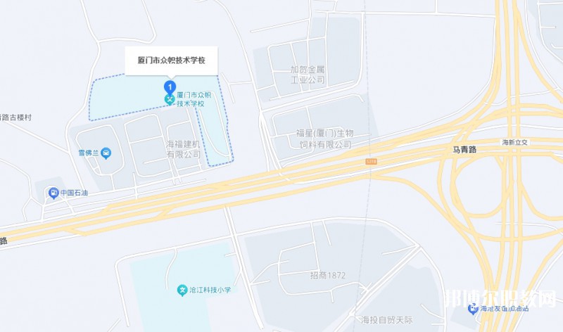 廈門市眾幟技術(shù)學(xué)校地址，乘車路線